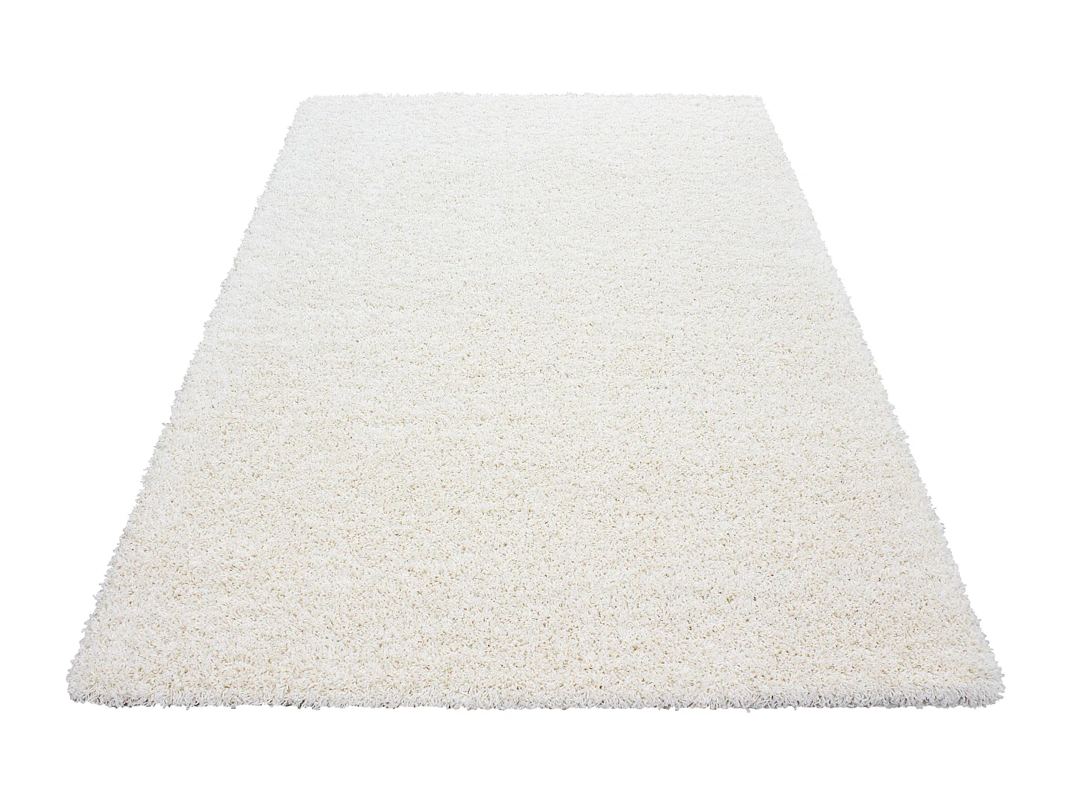 SHAGGY - Tapis Uni à poils longs - Blanc Ivoire 060 x 110 cm