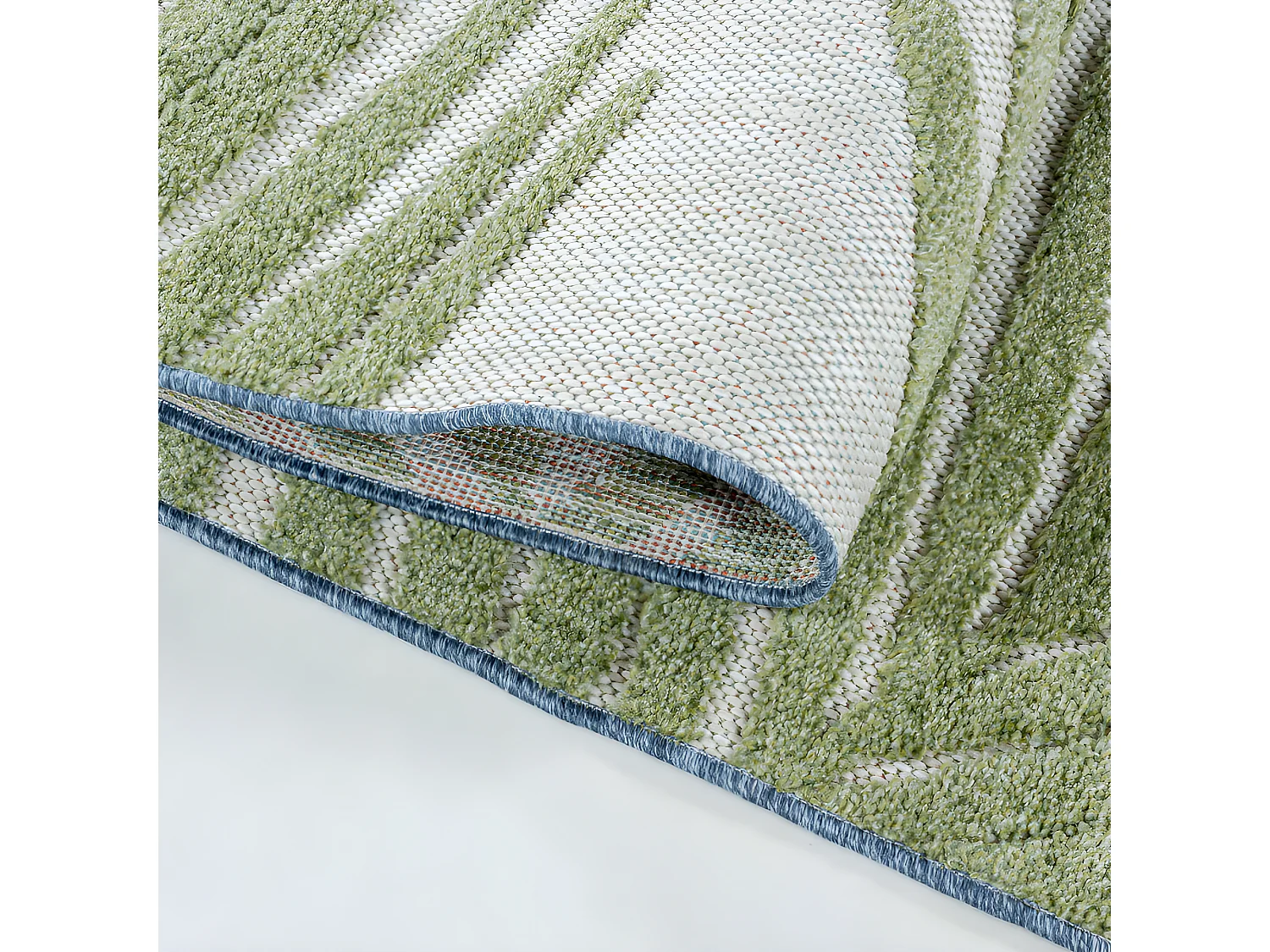 Tapis d'extérieur à relief "Kentia" Vert 120 x 170 cm