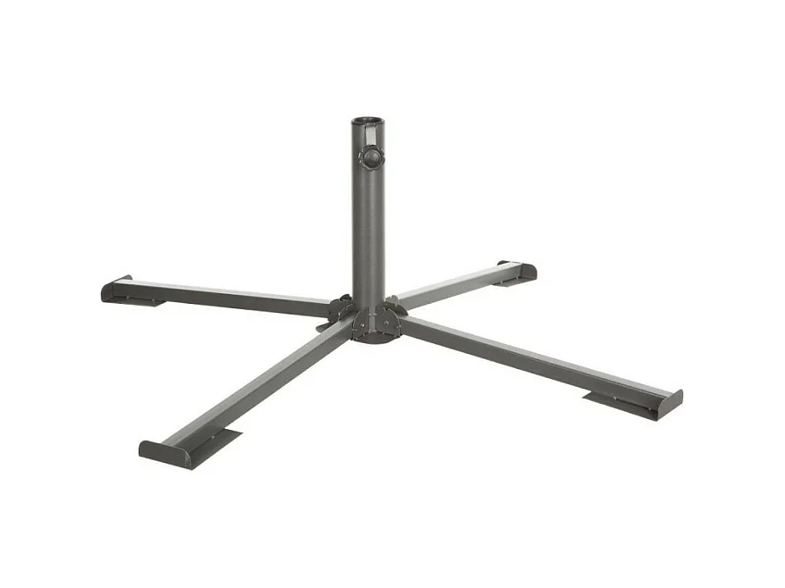 Pied de parasol pliant grand modèle anthracite Hespéride