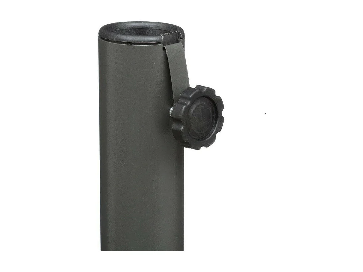 Pied de parasol pliant grand modèle anthracite Hespéride
