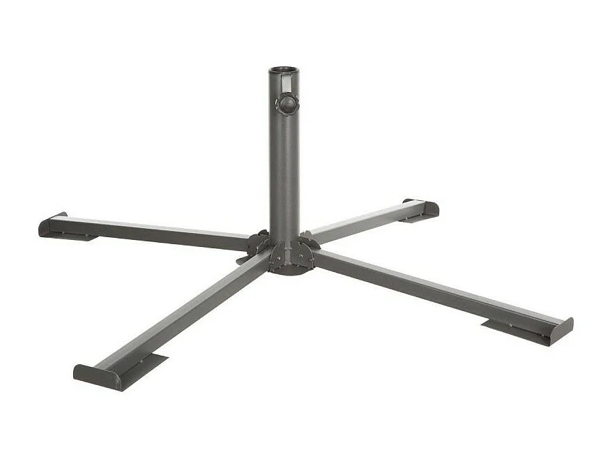 Pied de parasol pliant grand modèle anthracite Hespéride