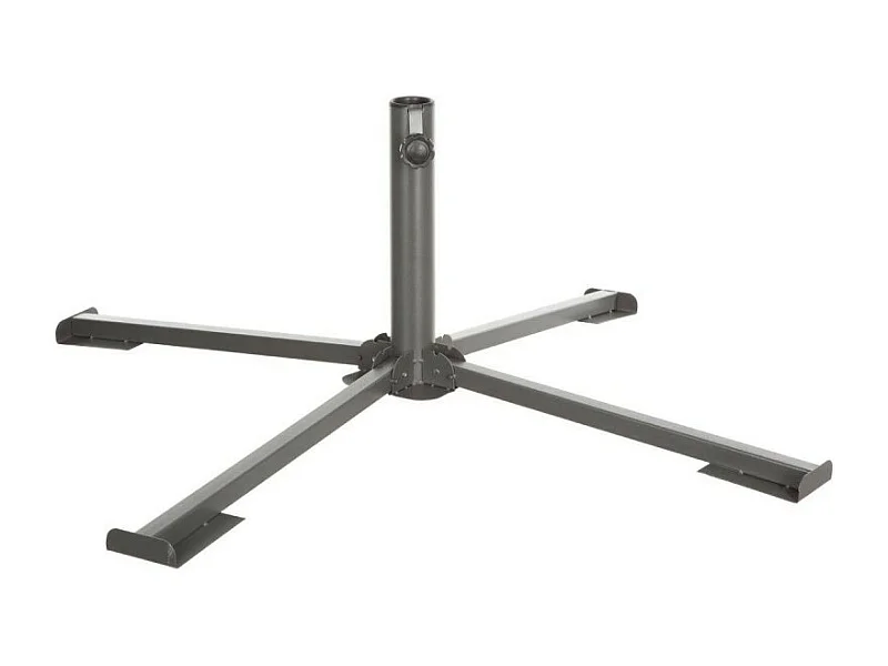 Pied de parasol pliant grand modèle anthracite Hespéride