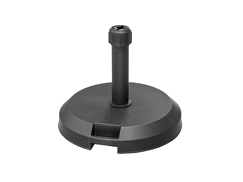 Pied de parasol 29kg béton noir Hespéride