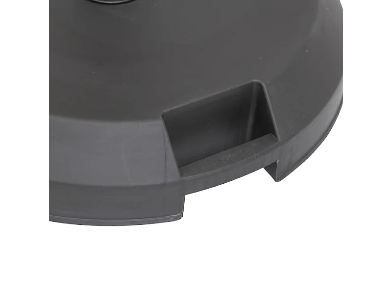 Pied de parasol 29kg béton noir Hespéride