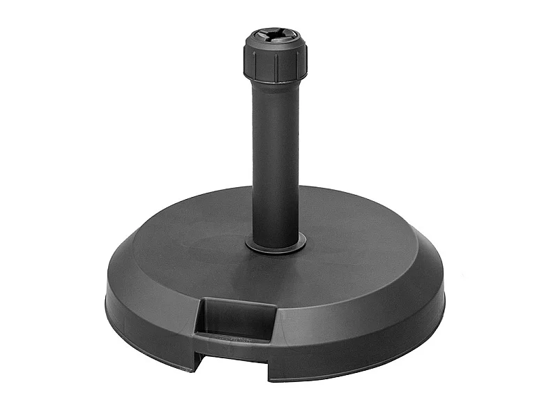 Pied de parasol 29kg béton noir Hespéride