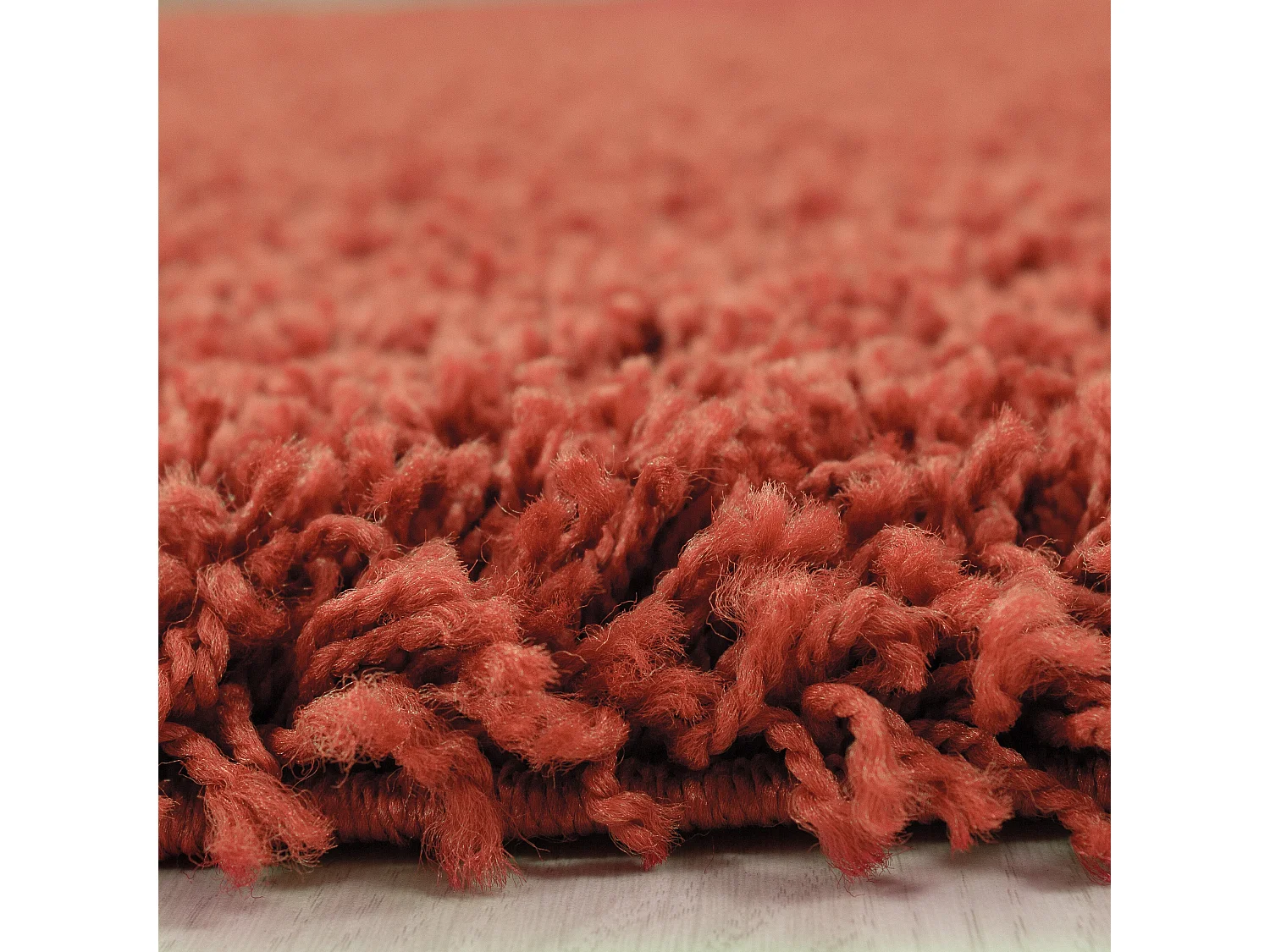 SHAGGY - Tapis Uni Rond - Terra 200 x 200 cm