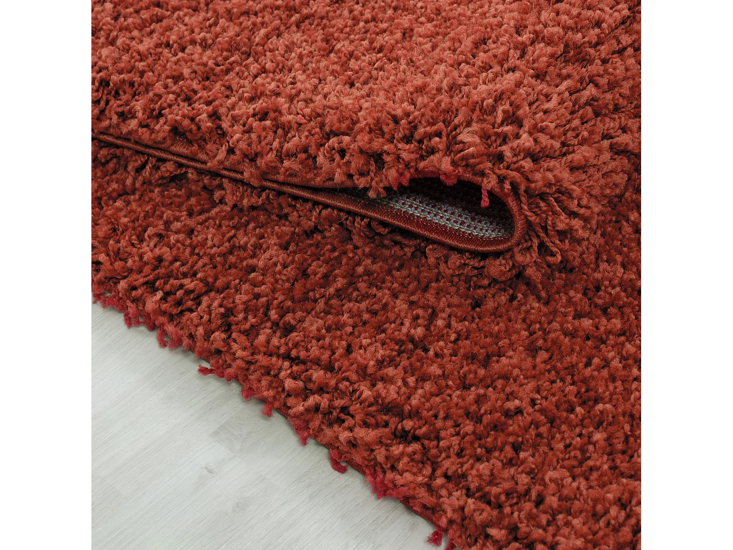 SHAGGY - Tapis Uni Rond - Terra 200 x 200 cm