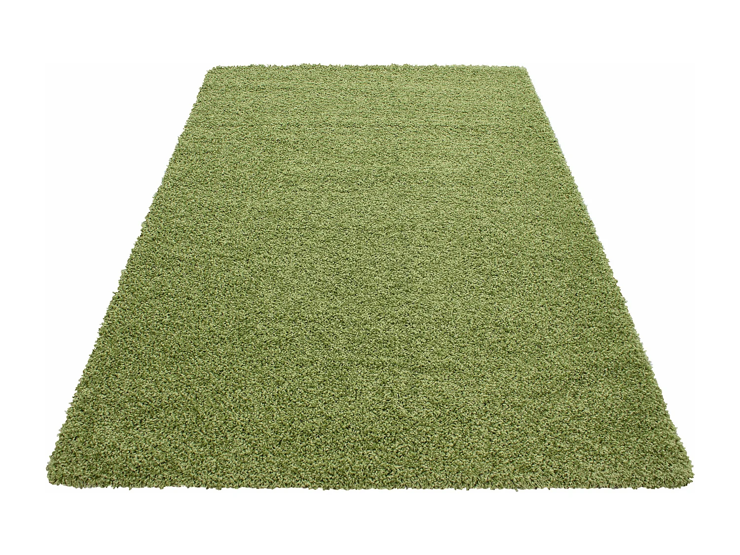 SHAGGY - Tapis Uni à poils longs - Vert 160 x 230 cm