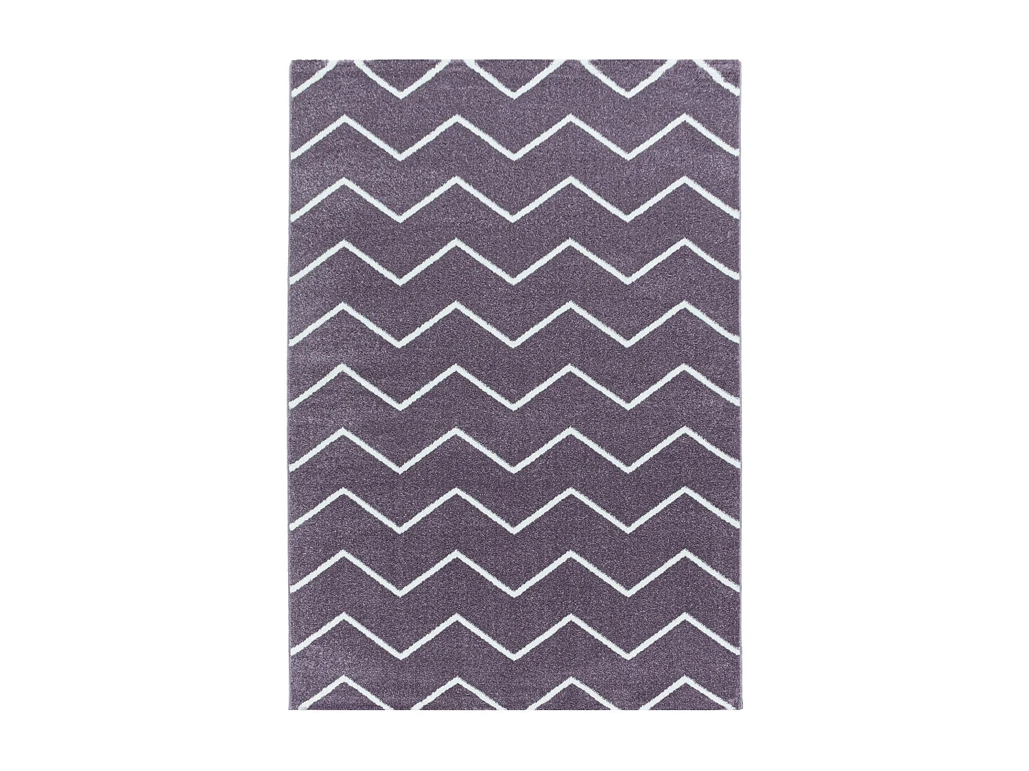 SCANDI Colors - Tapis à Chevrons colorés - Violet et Blanc 120 x 170 cm