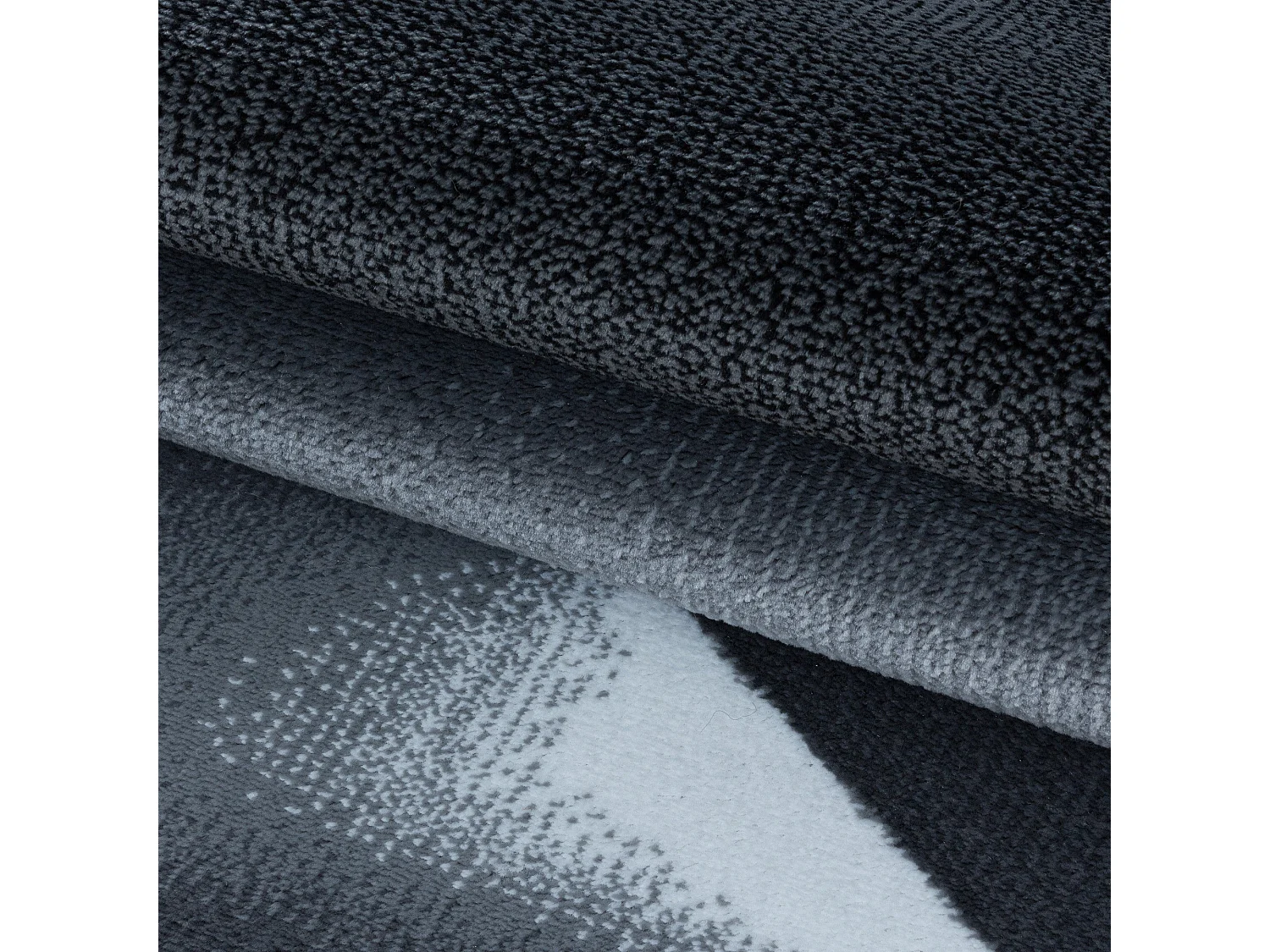 REFLET - Tapis à motifs géométrique - Noir 240 x 340 cm