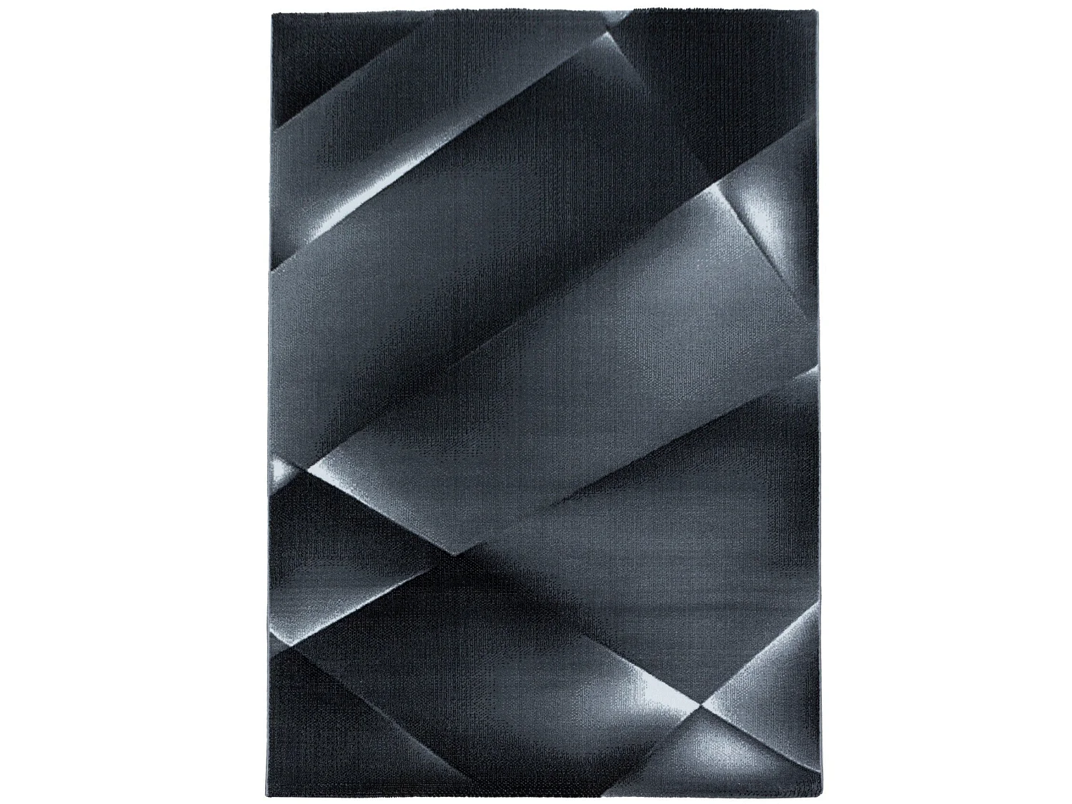REFLET - Tapis à motifs géométrique - Noir 240 x 340 cm