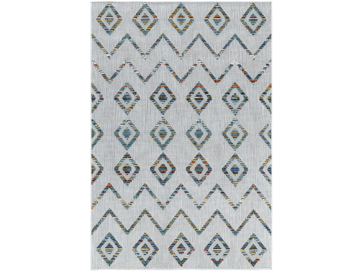 Tapis d'extérieur à relief "Kuta" Multi 120 x 170 cm