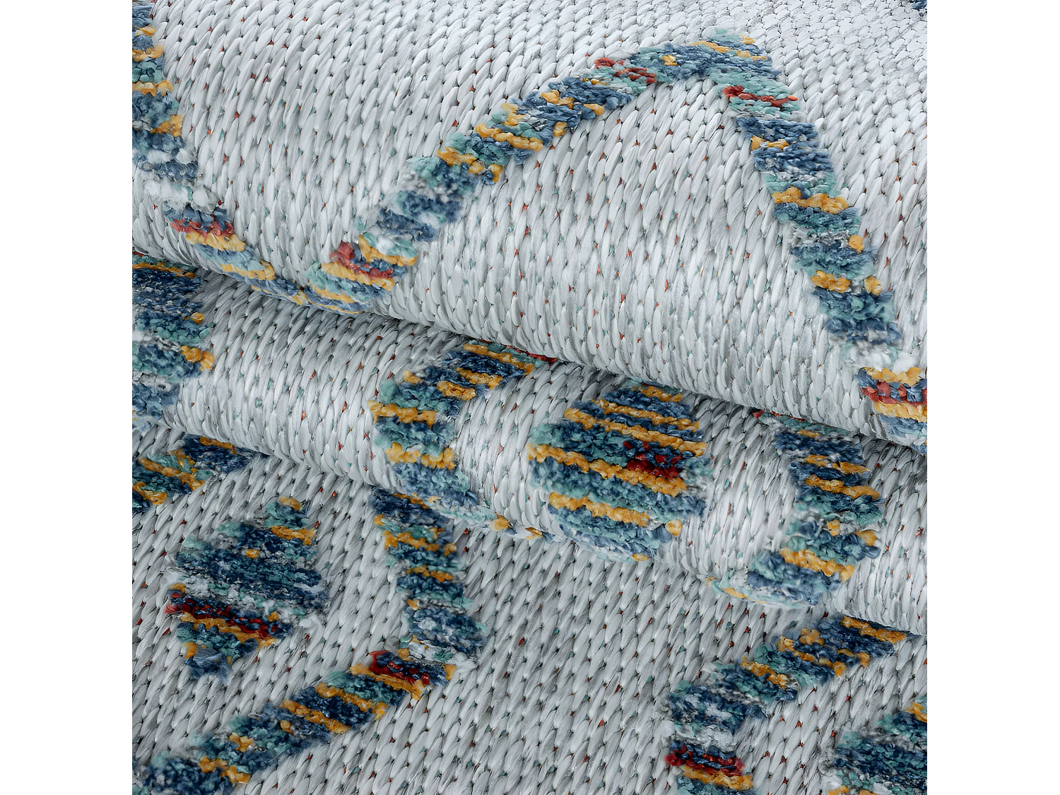 Tapis d'extérieur à relief "Kuta" Multi 120 x 170 cm