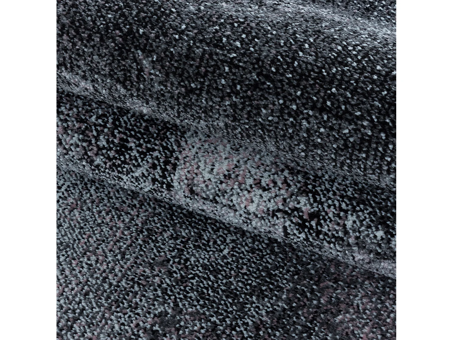 ASTRO Line - Tapis à poils ras Effet Galaxy - Gris et Rose 140 x 200 cm