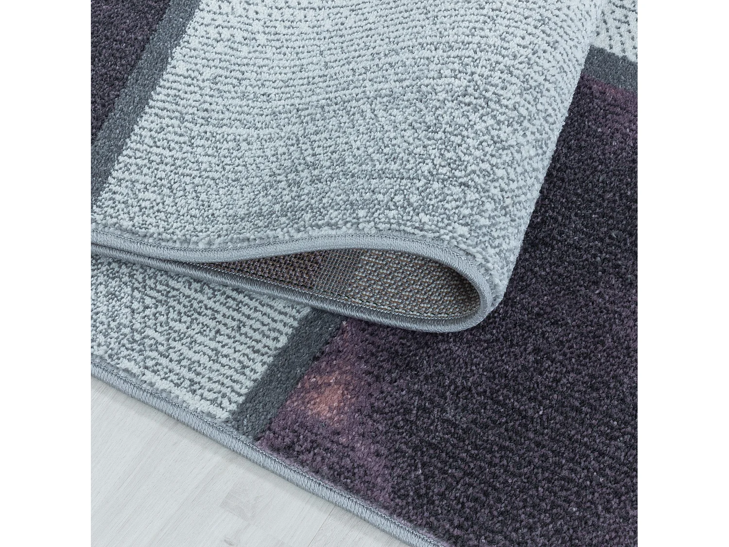 DAMES Line - Tapis Damier - Lila 240 x 340 cm