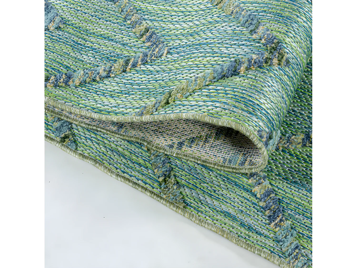 Tapis d'extérieur à relief "Kuta" Vert 160 x 230 cm