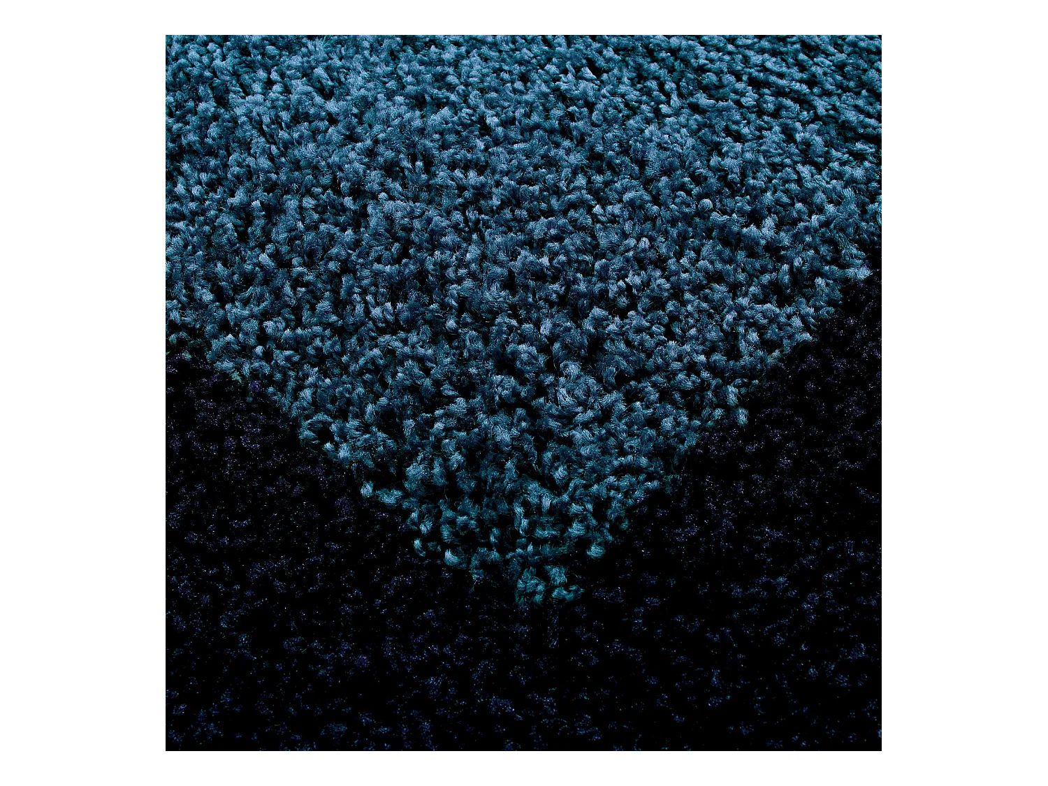 SHAGGY - Tapis à Bordures - Bleu Foncé 080 x 150 cm