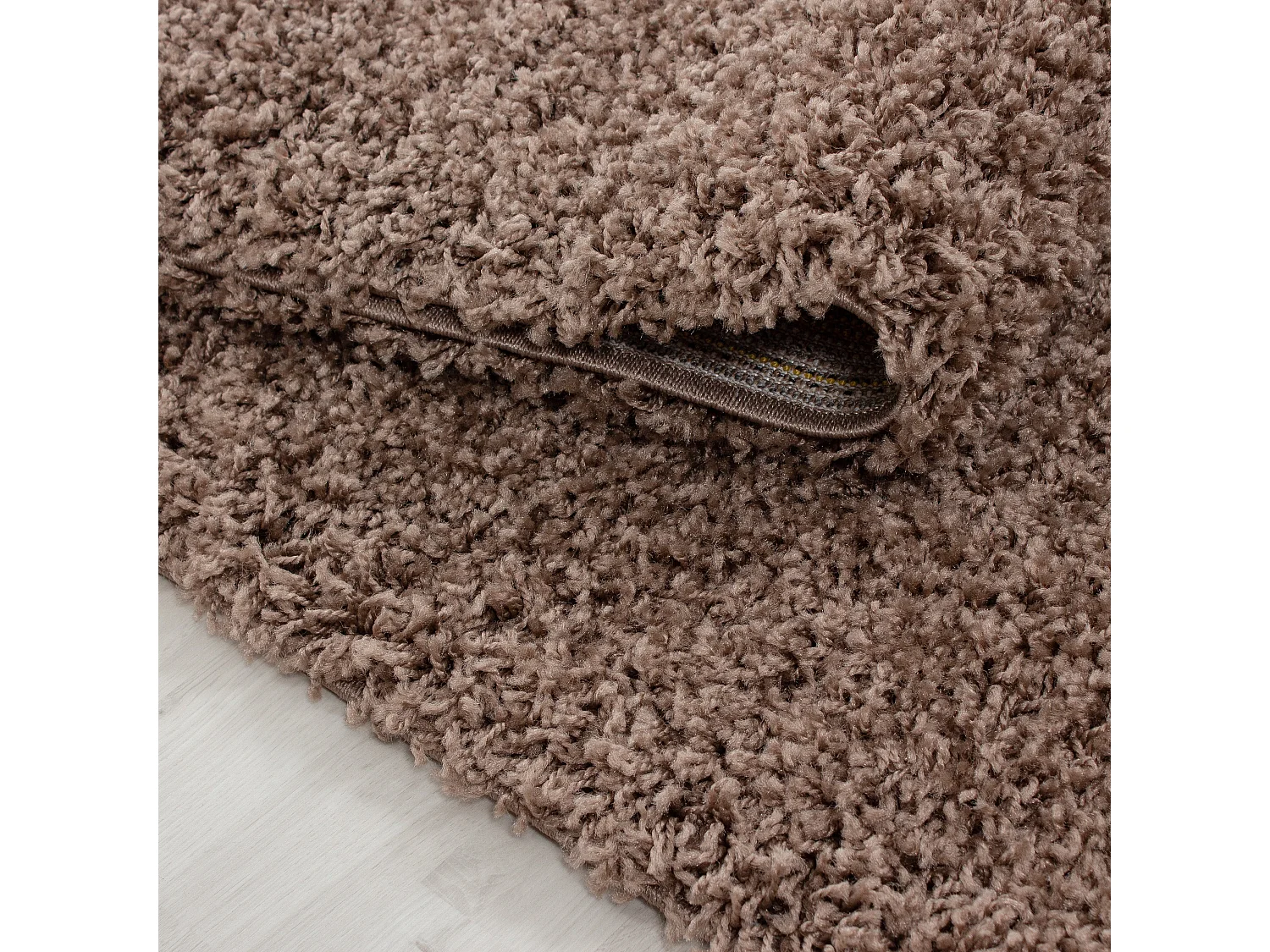 SHAGGY - Tapis Uni à poils longs - Café 080 x 150 cm