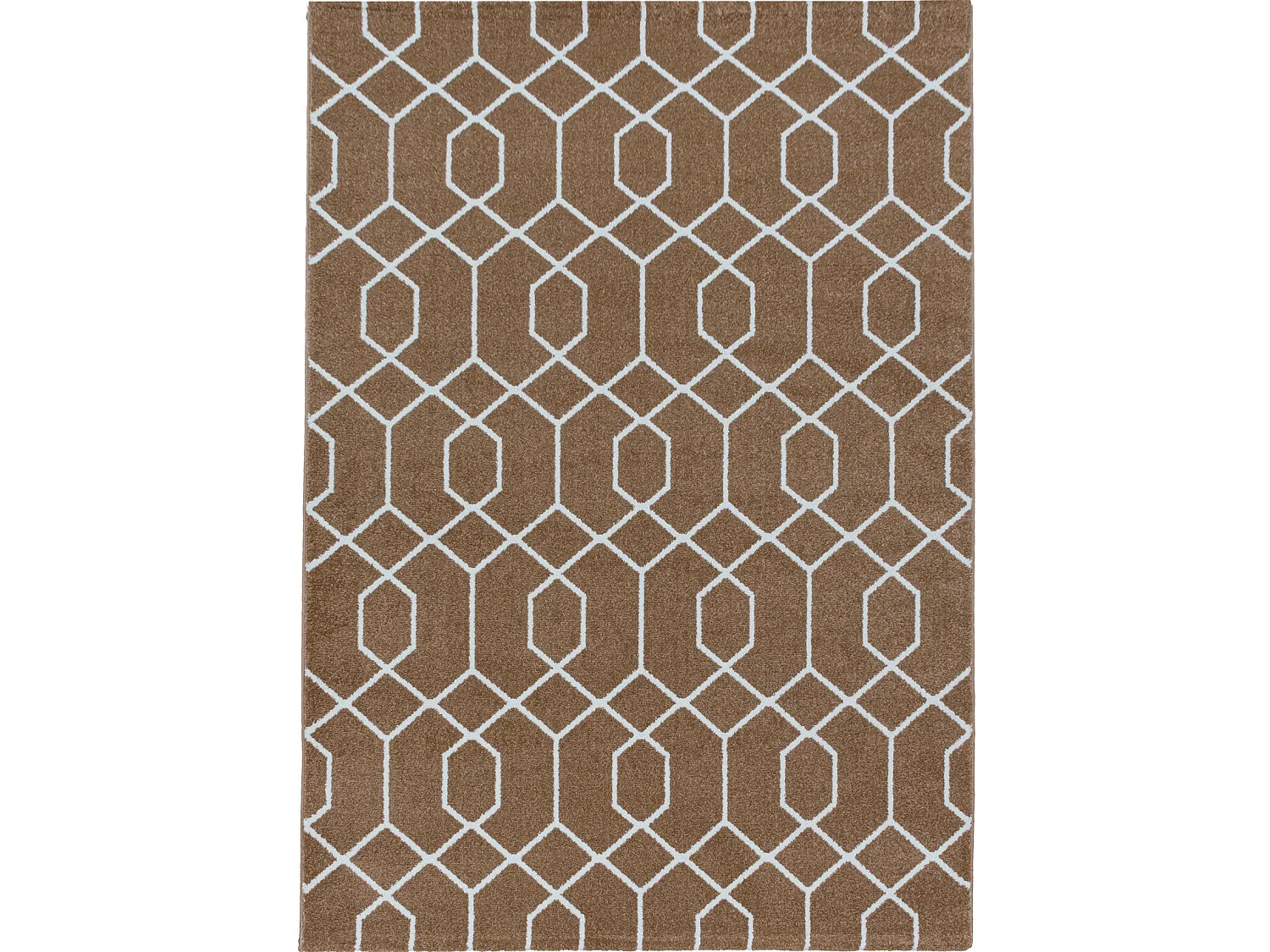 HEXA - Tapis à motifs géométriques - Cuivre 240 x 340 cm