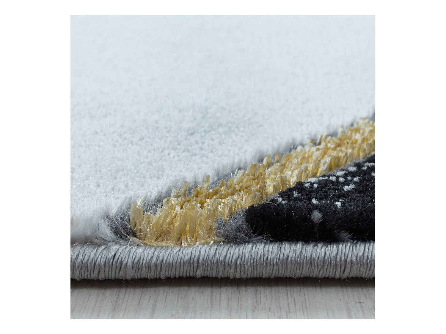 GRAFIC - Tapis effet marbre - Doré 120 x 170 cm