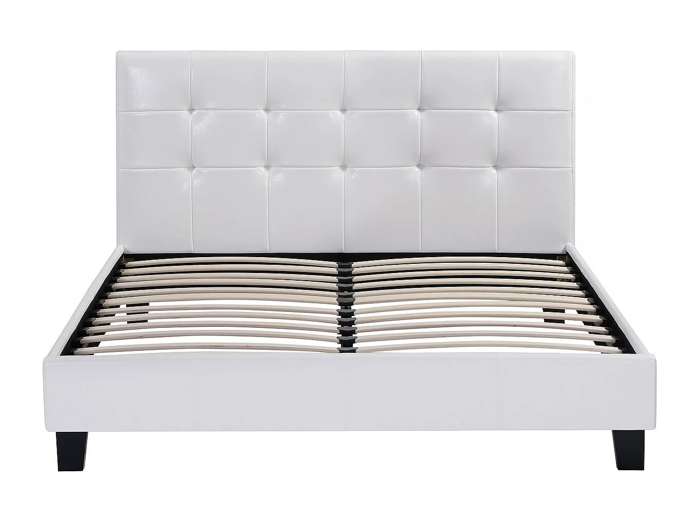 Lit double en pvc "Julia" - 180 x 200 - Blanc