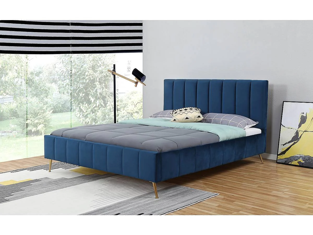 Lit "Melissa" - 180 x 200 cm - Bleu foncé