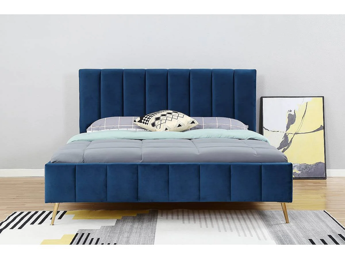 Lit "Melissa" - 180 x 200 cm - Bleu foncé