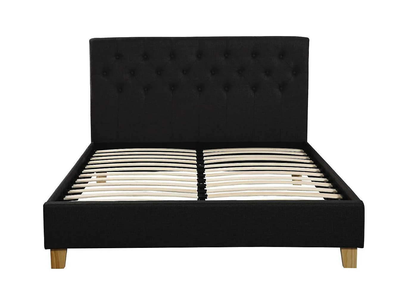 Doppelbett "Emmy" - 140 x 190 cm - Grau