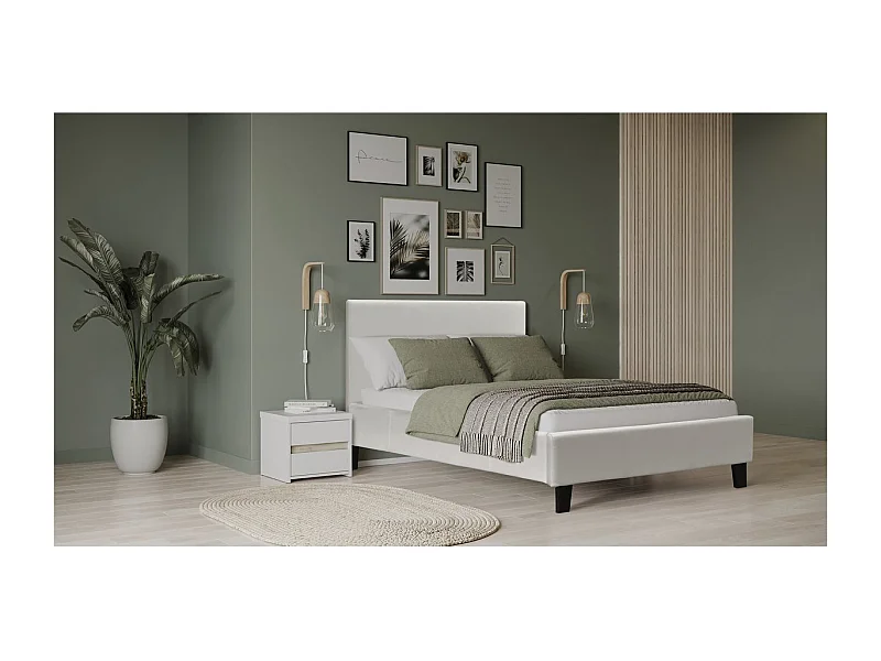 Lit "Lina" - 90 x 190 cm - Beige