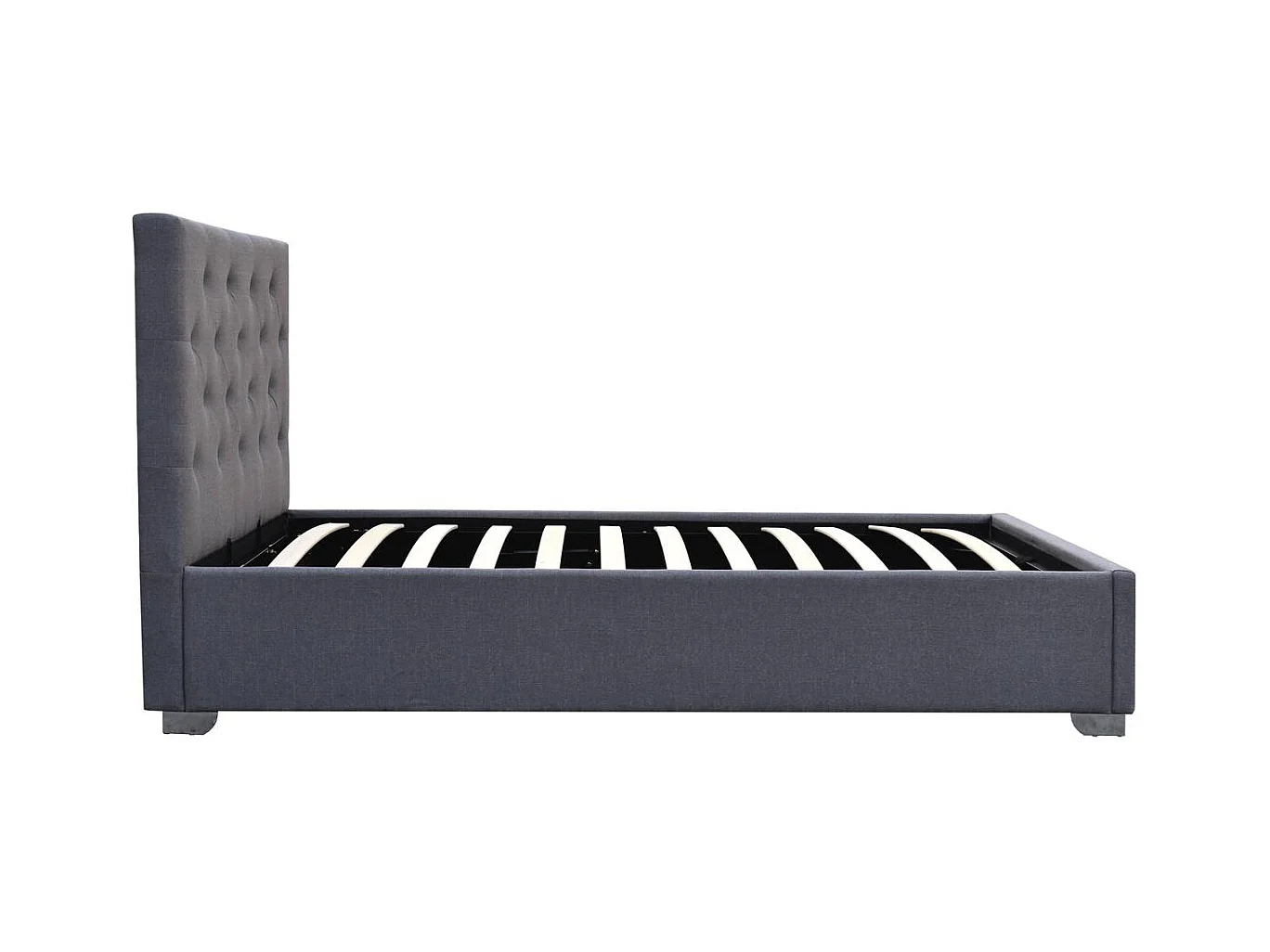 Einzelbett mit Bettkasten "Tino" - 90 x 190 cm - Grau