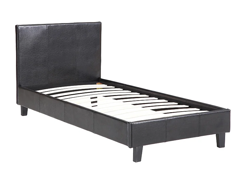 Lit "Lina" - 90 x 190 cm - Noir