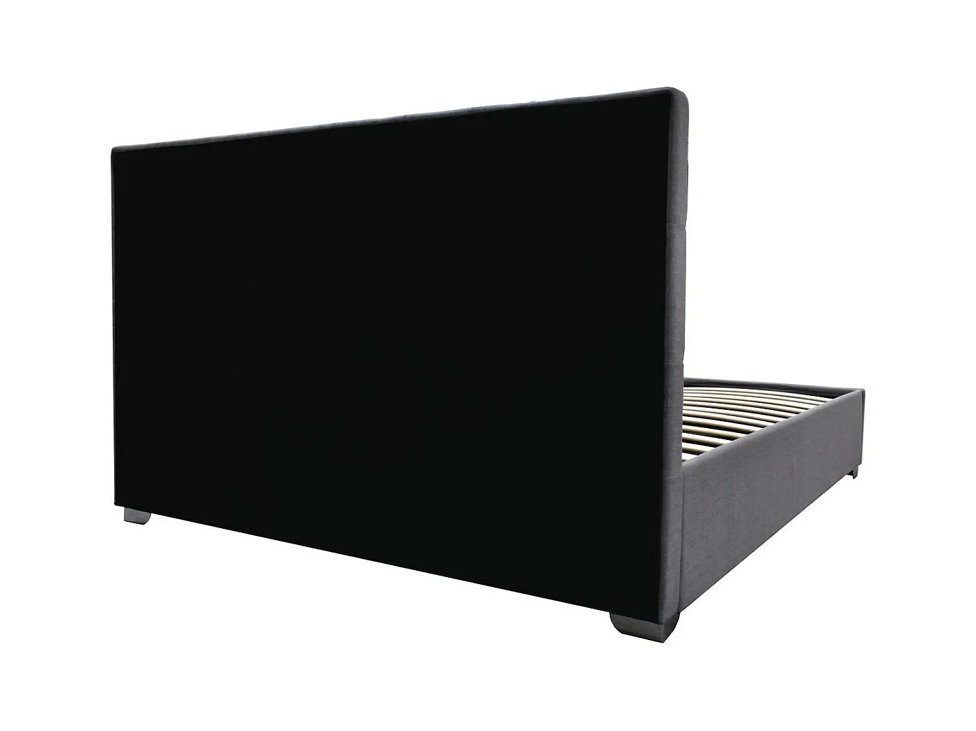 Lit double avec coffre "Tino" - 180 x 200 cm - Gris