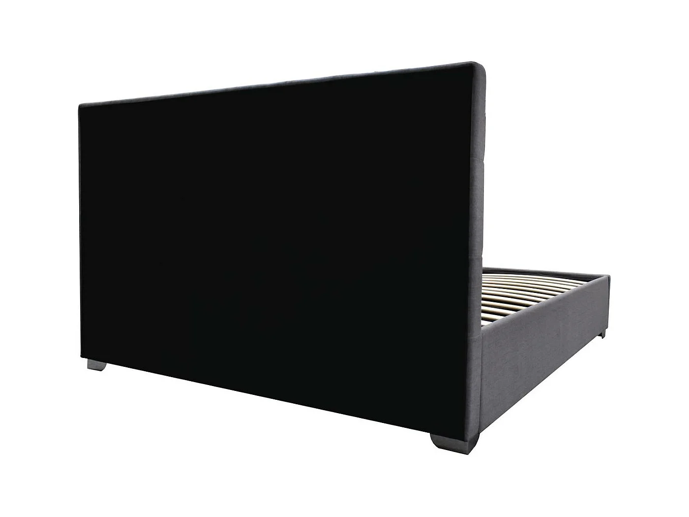 Lit double avec coffre "Tino" - 180 x 200 cm - Gris