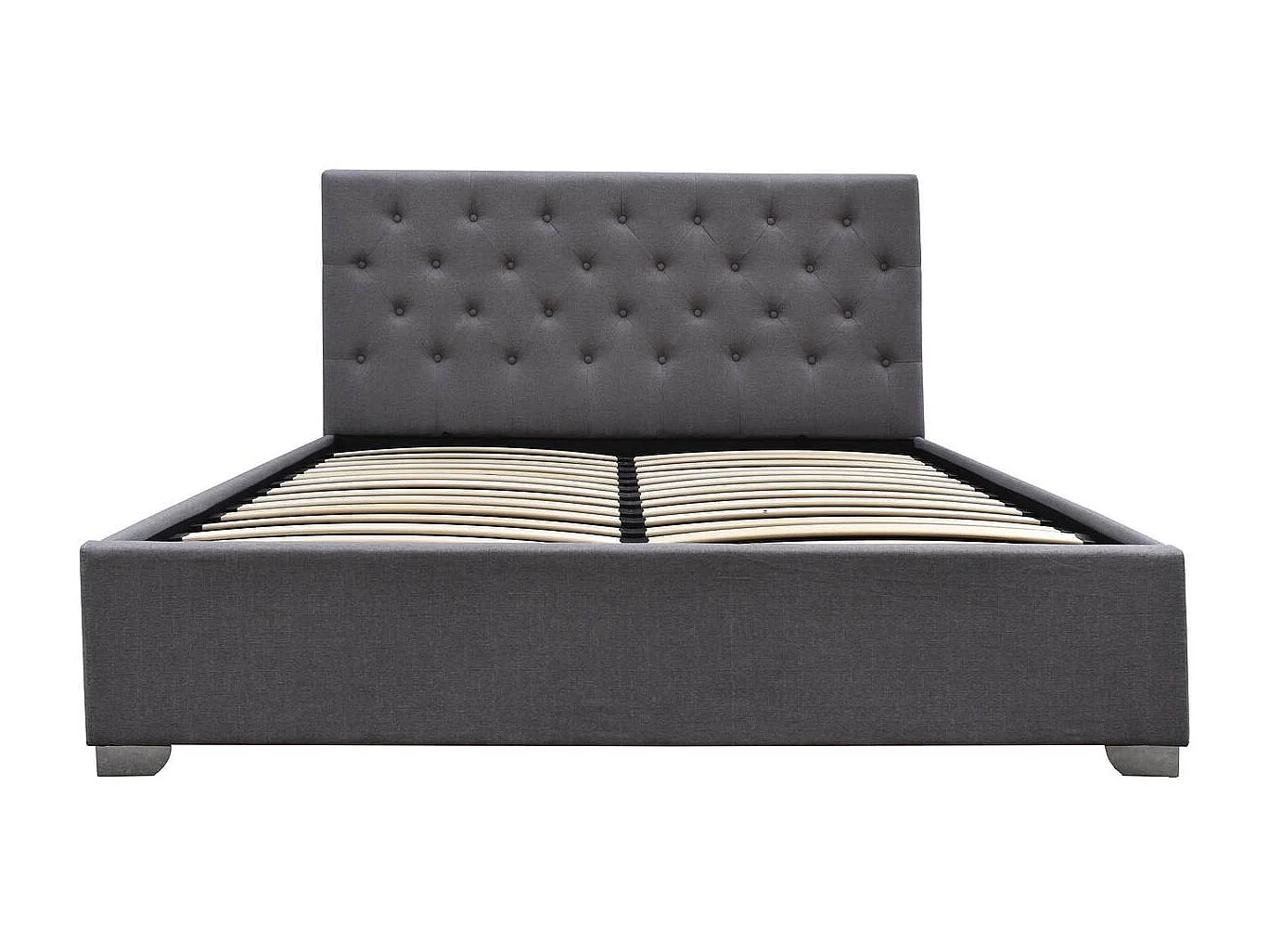 Doppelbett mit Bettkasten "Tino" - 180 x 200 cm - Grau