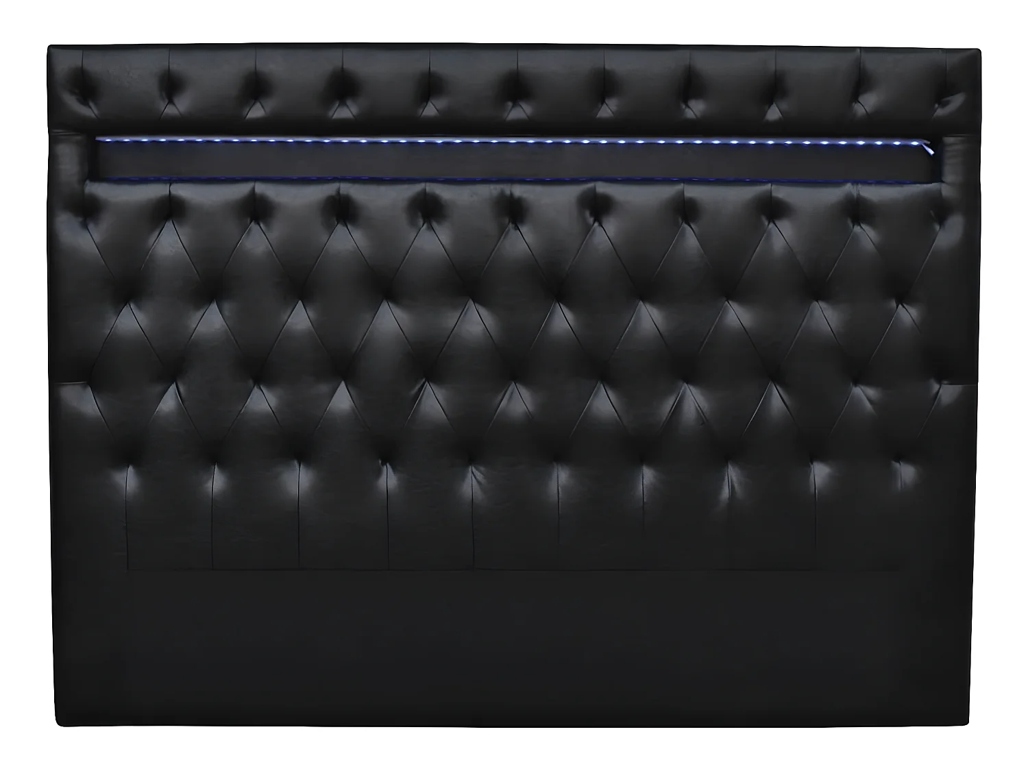 Cabecero LED "Deco" - 140 x 190 cm - Negro
