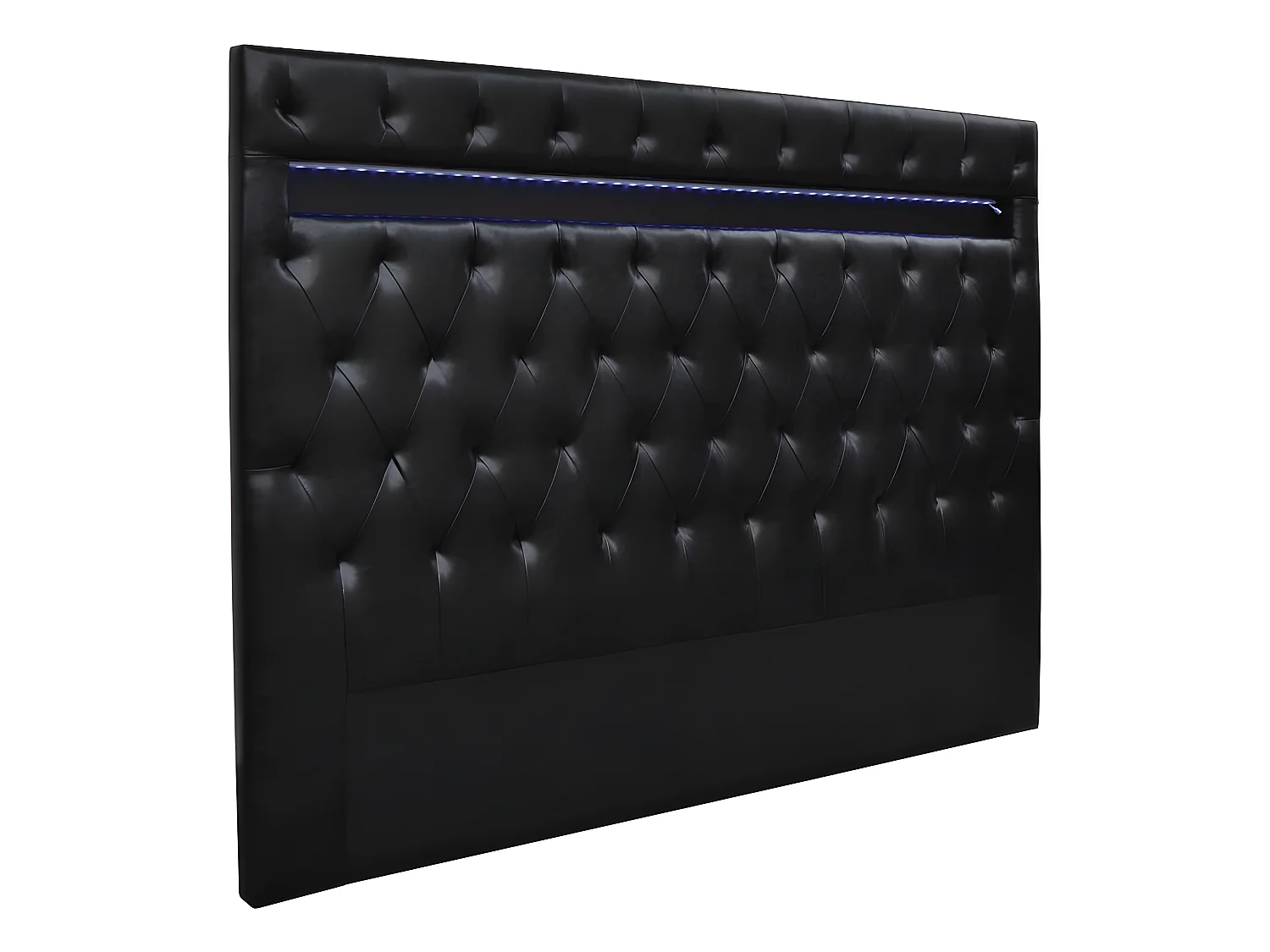 Cabecero LED "Deco" - 140 x 190 cm - Negro