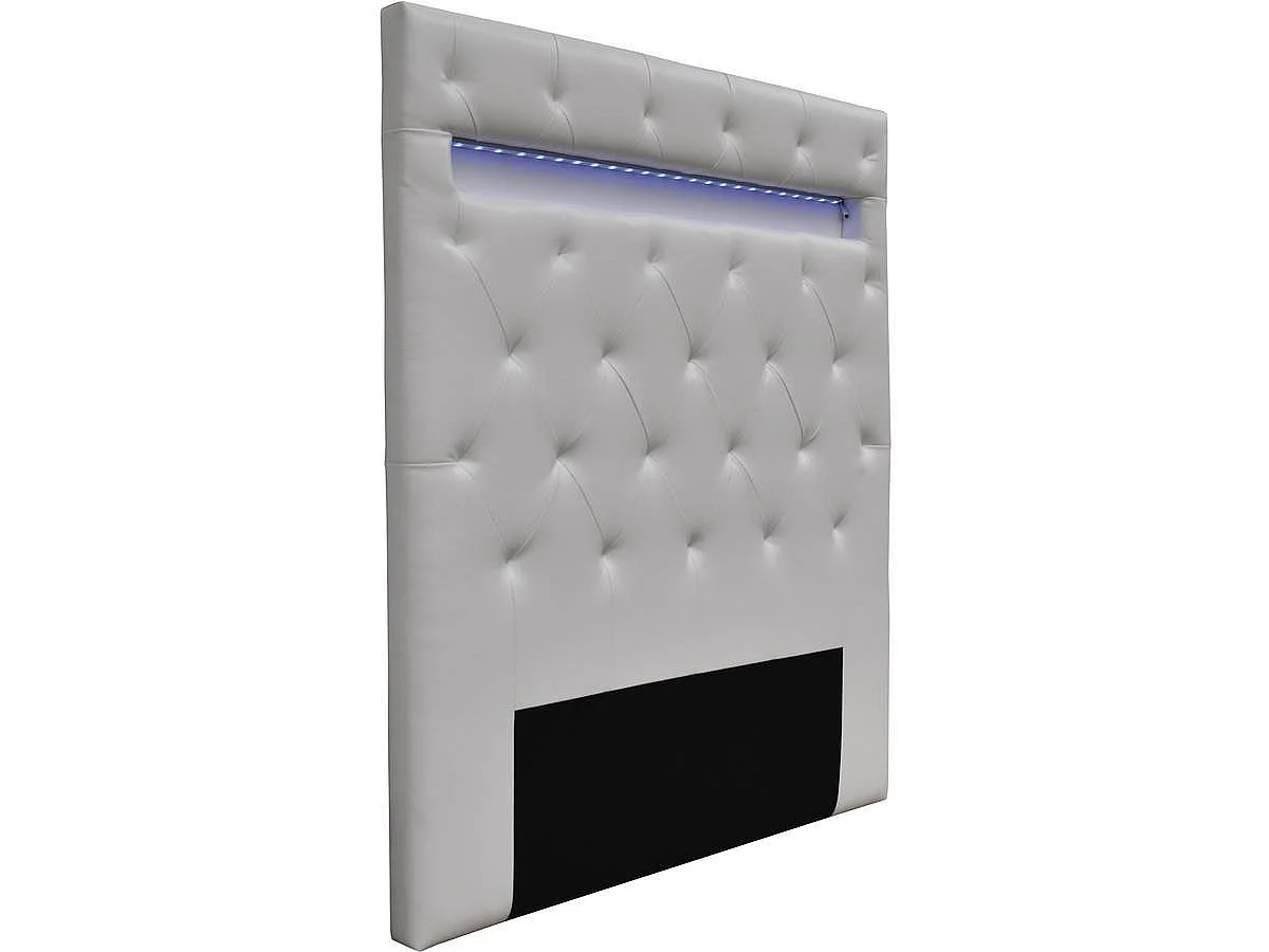 Tête de lit "Déco" LED - 149 cm - Noir