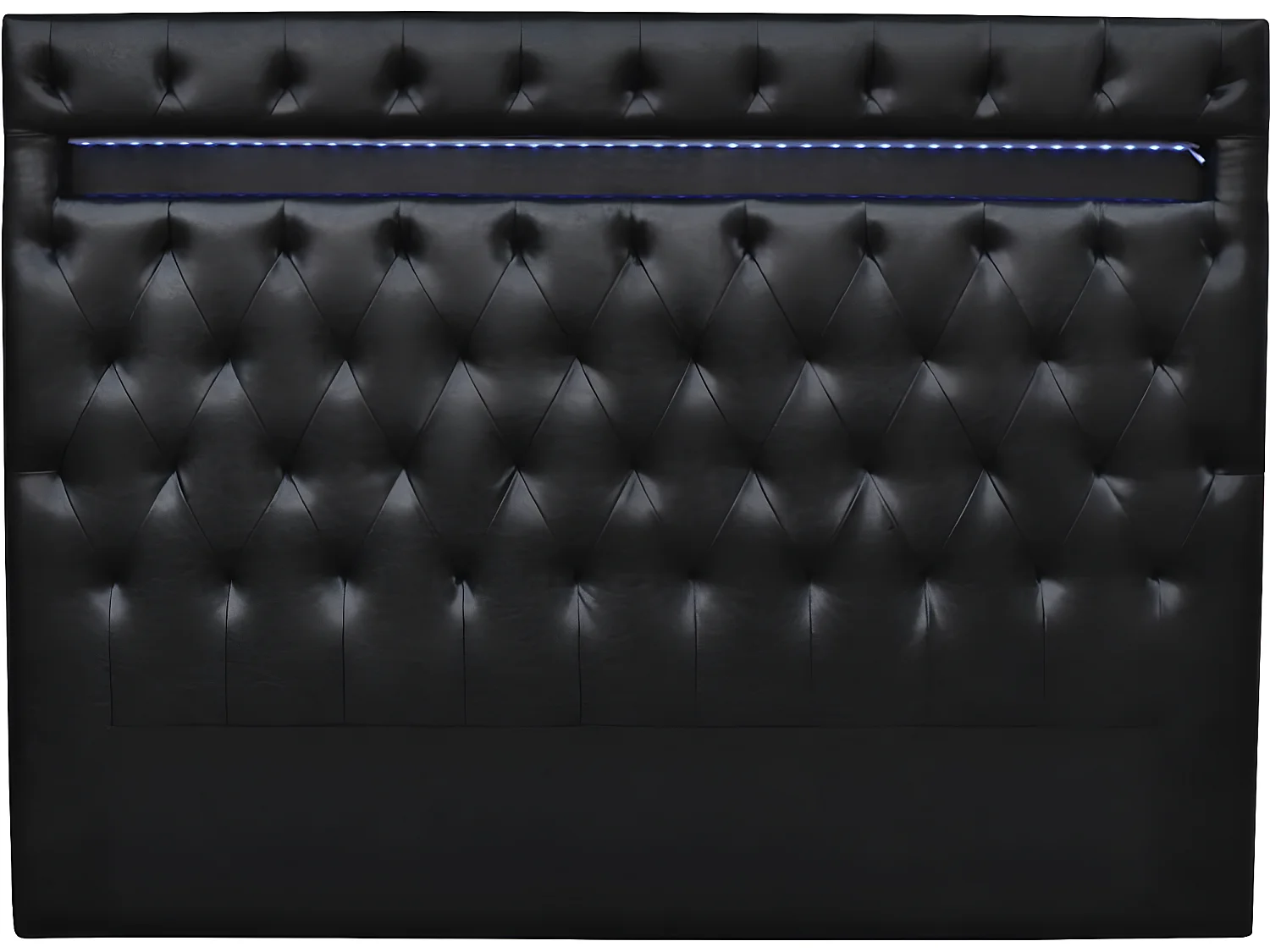 Cabecero LED "Deco" - 140 x 190 cm - Negro