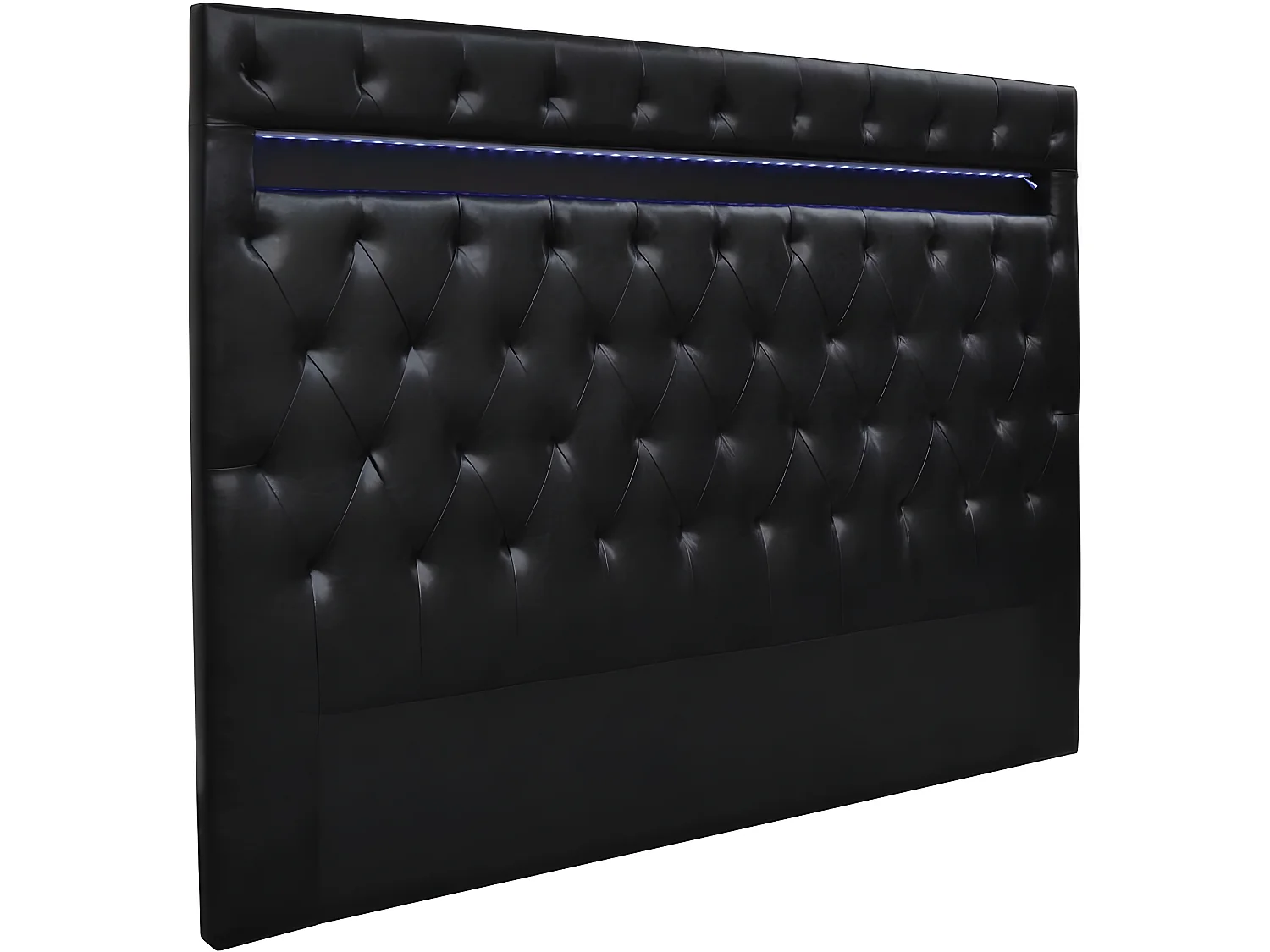 Cabecero LED "Deco" - 140 x 190 cm - Negro