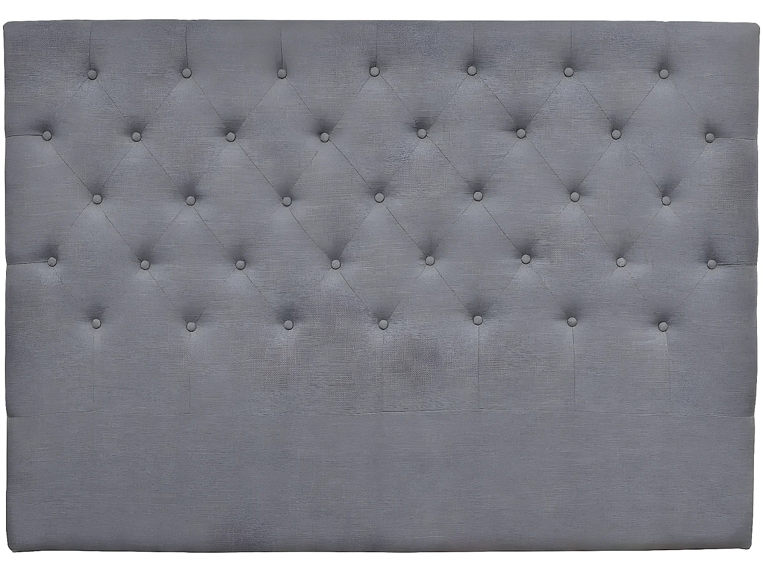 Tête de lit capitonnée "Déco" - 189 cm - Gris - En tissu