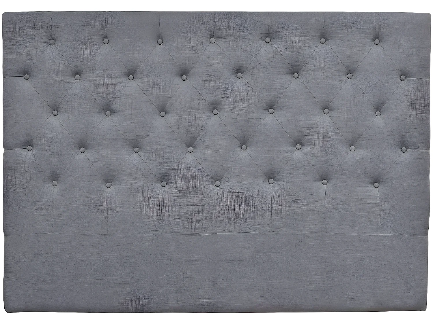 Tête de lit capitonnée "Déco" - 149 cm - Gris - En tissu