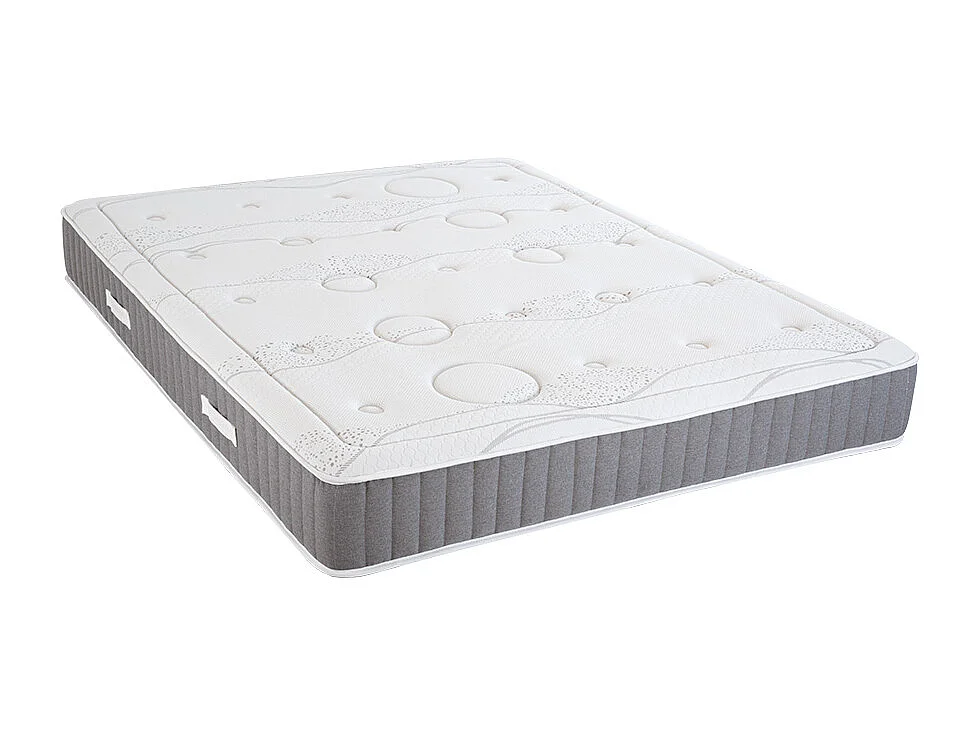OLYMPE LITERIE | Ensemble INTUITION 90x190 cm | Matelas Mémoire de forme + Sommier Bois