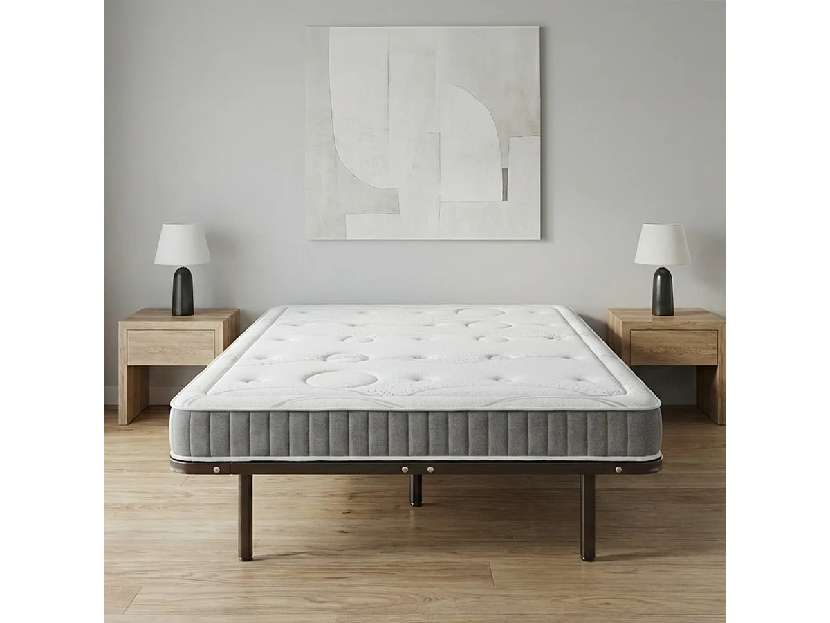 Ensemble Matelas Mémoire de forme INTUITION avec Cadre à lattes