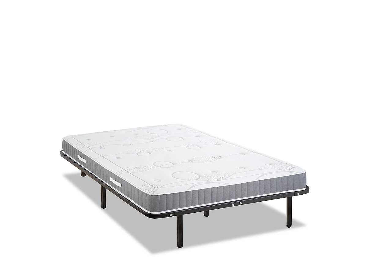 Ensemble Matelas Mémoire de forme INTUITION avec Cadre à lattes