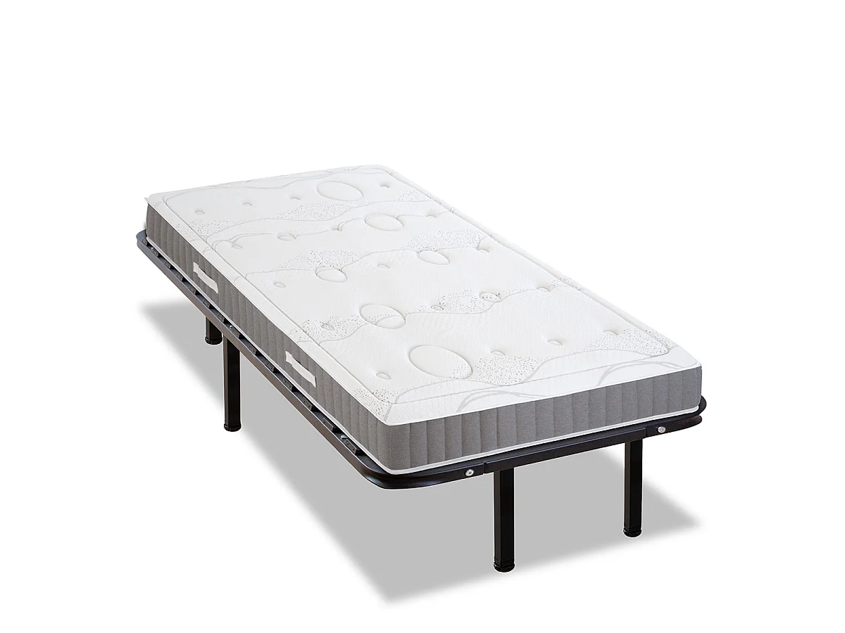 Ensemble Matelas Mémoire de forme INTUITION avec Cadre à lattes