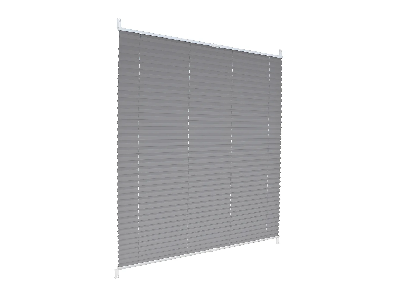 Estores Plisados 70 x 100 cm Gris con Klemmfix sin taladro ECD Germany