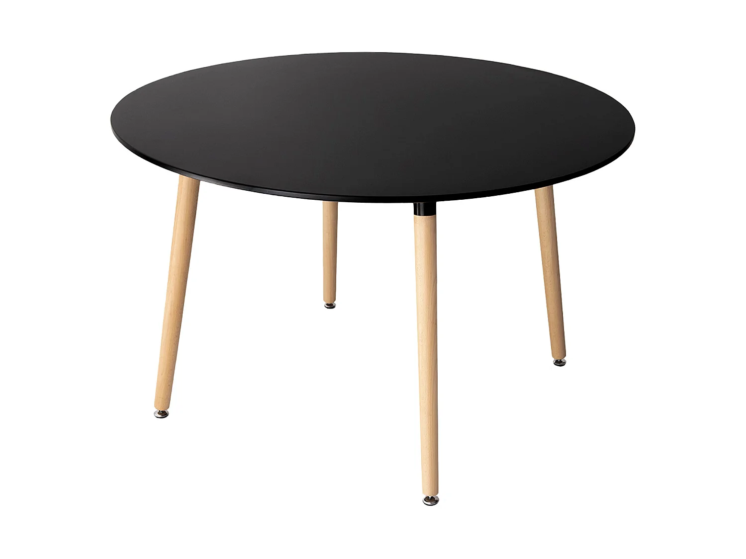 Table ronde 120cm noire MARTHA - HAPPY GARDEN