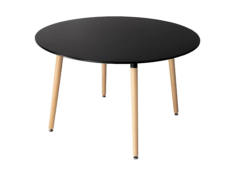 Table ronde 120cm noire MARTHA - HAPPY GARDEN