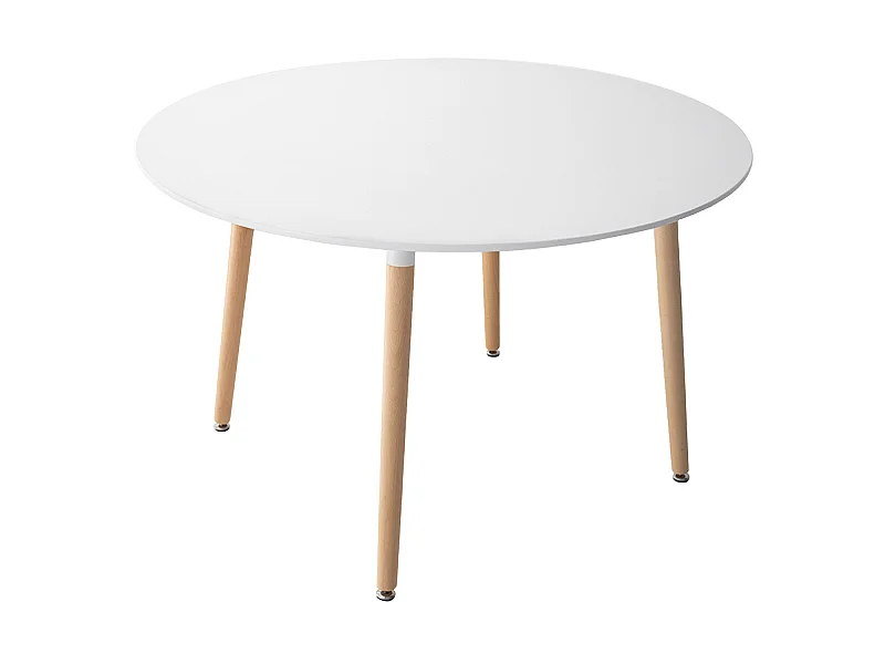 Table ronde 120cm blanche MARTHA - HAPPY GARDEN
