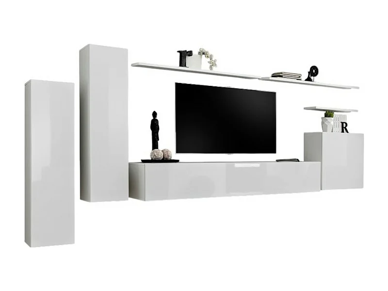 Salonmeubelset uit de SWITCH I design collectie. Kleur: glanzend wit.